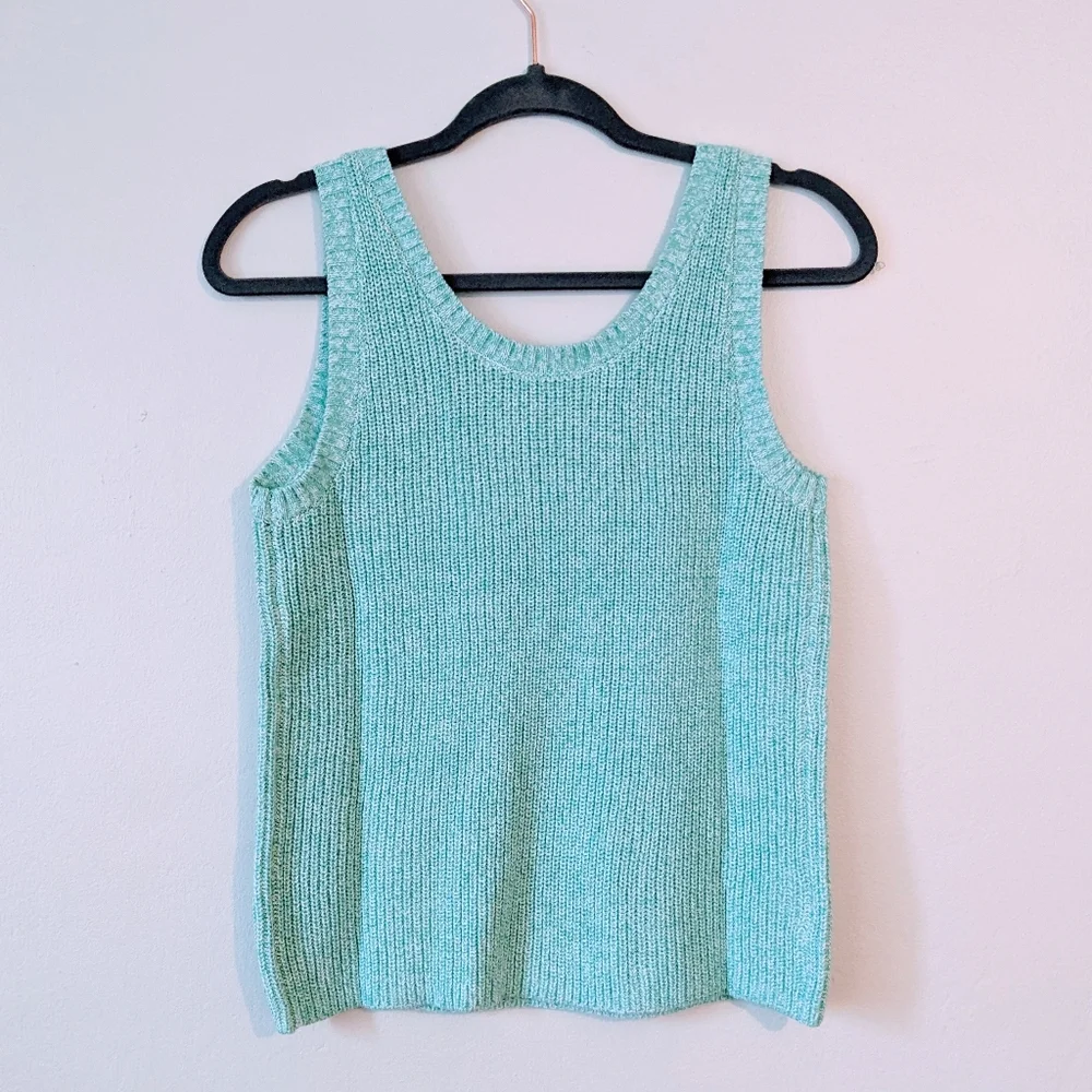 LOFT Ribbed Pocket Sweater Tank - Picture 6 of 7